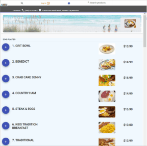 TV Menu Online Ordering