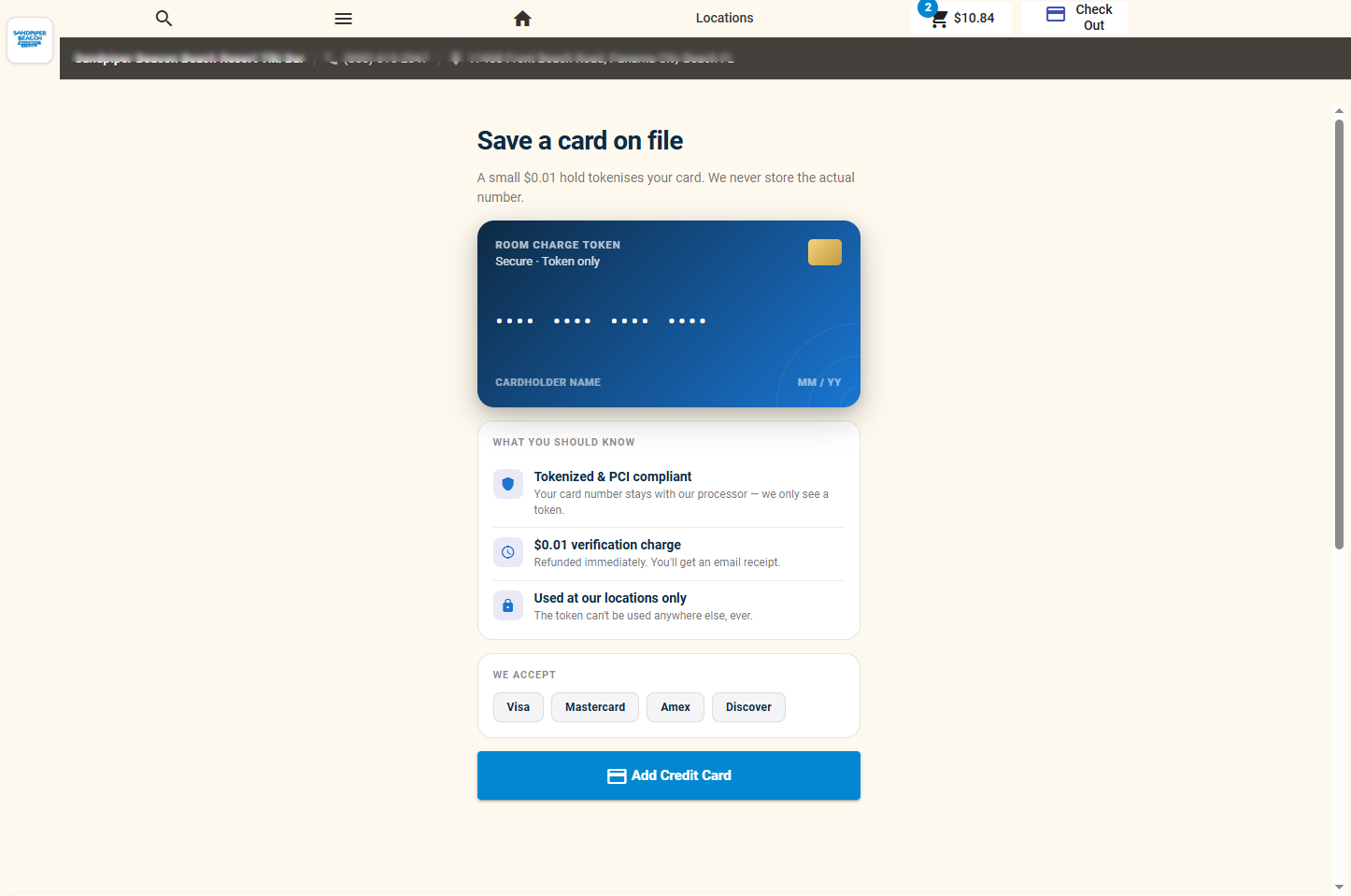 Credit Card On File